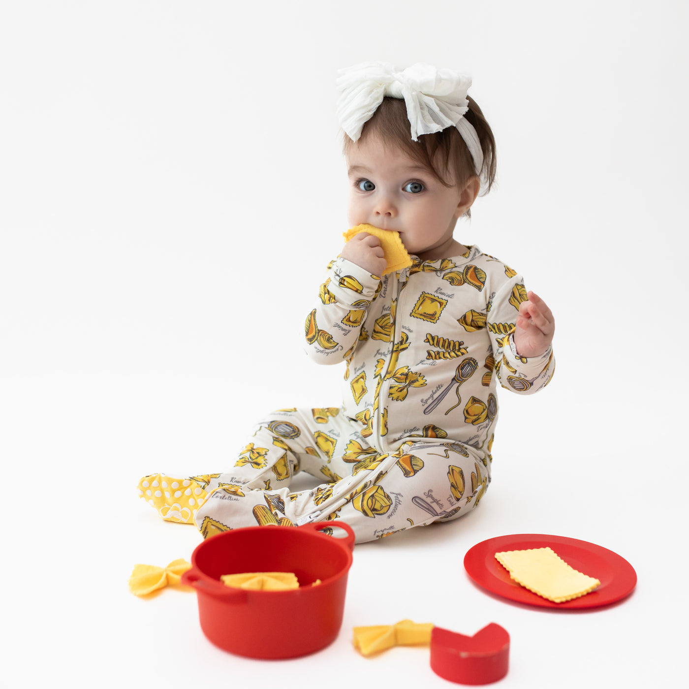 Pasta and Pizza Footie Pajama Bundle